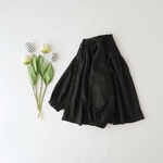 【再販4】フレンチリネンギャザーブラウス black