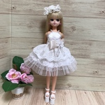 リカちゃんミニドレス 純白