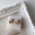 No.7  パールスワロフスキー ピアス