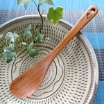 試作品-ちょい混ぜ料理の木ベラ（ヤマザクラ1）長さ22.6cm