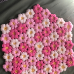 お花畑に座っているような気分になるお座布団