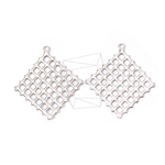PDT-1710-MR【2個入り】メッシュスクエアペンダント,Mesh Square Pendant