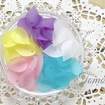 【5色40個入り】しずく  シーグラス  すりガラス  アクリルパーツ  花びら  20mm♡ #30203