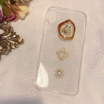 べっ甲🥀ドライフラワーiPhoneケース
