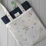 大人可愛い オリーブ柄のぺたんこトートバッグ  