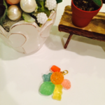 カラフル ドロップ&グミキーホルダー*15*