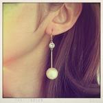 [time sale] big pearl and swaro pierce