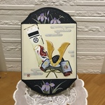s様オーダー品 ＊トールペイント＊ 端午の節句プレート（兜とのぼり旗）