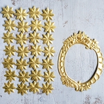 germany　embosspaper　frame（gold）＆star　Set 