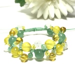 編みブレスレット 菜の花