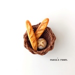 パン屋さんのブローチ《フランスパンとカンパーニュ》