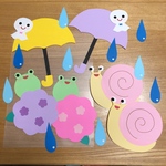 壁面飾り【梅雨セット】保育園  幼稚園