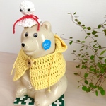 しろくま貯金箱 黄色のカッパ♪