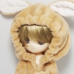 ふわうさパジャマ　カフェオレ　オビツ11
