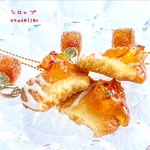 フェイクスイーツ 食べかけクッキーk16gp ネックレス  (クッキー3㎝)