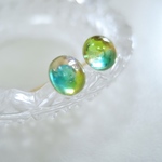 《再販》Ringのこだわり詰まったうるうるガラスのピアス（約６㎜）　