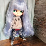 サルエルサロペット（ネイビーブルー）