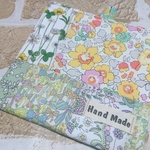 【sale】リバティパッチ＊ミニマット＊イエロー＆グリーン