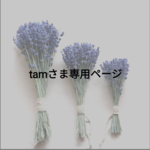 tamさま専用ページ