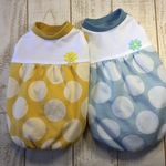 【a様オーダー品】マカロンドットバルーンワンピ計２品