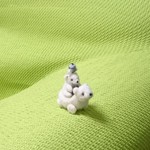 ドライブ気分なbabyシロクマ   羊毛フェルト