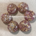 ４個　穴なし　アクリル　べっ甲　べっこう　鼈甲　べっ甲　シェル　パーツ　素材　材料　金具　ピアス　イヤリング　アクセサリー　資材　チャーム　カン付き