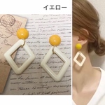 ひし形大ぶりレトロピアス