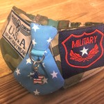 犬・猫の首輪　28～31　cocoちゃんネクタイチョーカー　ミリタリー・軍隊・星条旗・カモフラ