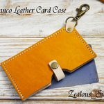 送料無料 ペタンコカラフル カードパスケース ハンドメイド 姫路レザー lcc82 手染めキャメル