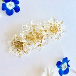 【再販】透明花のバレッタ＊受注製作