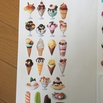 アイスのフレークシール