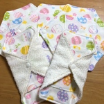 [送料無料のお得なセット！] カラフルエッグのポケット付き布ライナー5枚セット