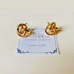 triple ring＊トリプルリングのチタン芯ピアス