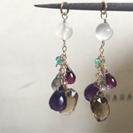 カラフルなピアス/イヤリングチャーム 14kgf