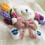 【再販】春のお花くまさんがま口