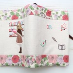 【mikaco0120様専用】ブックカバー　文庫サイズ  手刺繍【送料込】