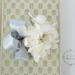 *funwari mini barrette* ajisai&ribbon Blue