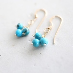 14KGF turquoise pierce[kgf0626]