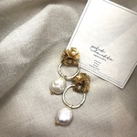 antique baroque pearl　ピアス／イヤリング