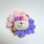 【オーダー品】お花まみれくまさんブローチ