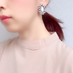 ヴィーテージシルバー パール カボション