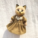 シルバニアファミリー みっつのお花刺繍ワンピース