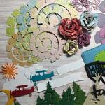 anrijeruさま　ご注文品　アウトドア＆お花ダイカットセット