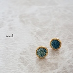刺繍＆ビーズ刺繍のピアス №046