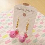 そろばん玉のピアス/イヤリング