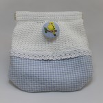 とりさんパックンポーチ（セキセイインコイエロー）