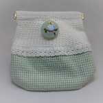 とりさんパックンポーチ（セキセイインコブルー)