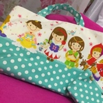 プリンセス柄 お姫様柄 レッスンバッグ  入園グッズ 入園準備 外出用品 