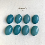 スモーキーブルー アクリルカボション オーバル 15mm 10個set