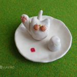 富士山にゃんこのリングホルダー